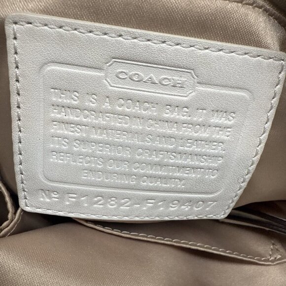 Coach Cream Perforated Butter Soft Leather Crossbody Purse. Like New! - Picture 6 of 10